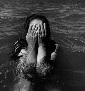 Rachelle in het water