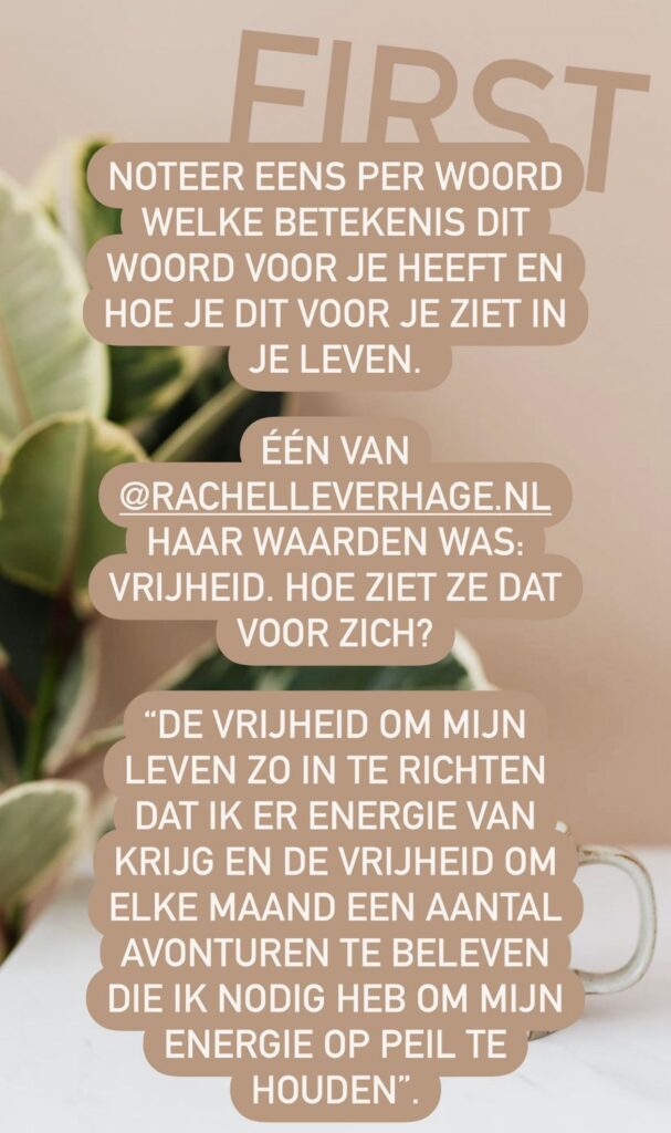 persoonlijke waarden test